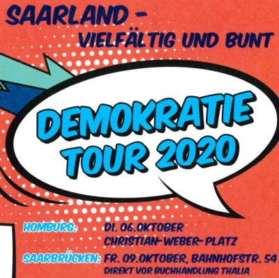 Flyer Demokratie-Tour