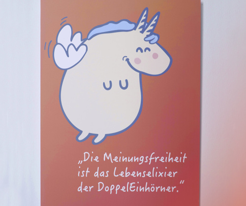 Abbildung Flyer Einhorn